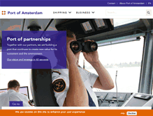 Tablet Screenshot of portofamsterdam.com